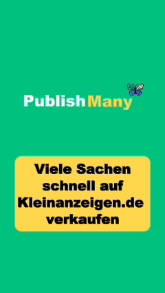 Mach ein einziges Foto von allen Artikeln, die du verkaufen möchtest. Die App erkennt jeden Gegenstand automatisch, erstellt Titel und Beschreibungen, schlägt Preise vor und bereitet einzelne Anzeigen für Kleinanzeigen.de vor.